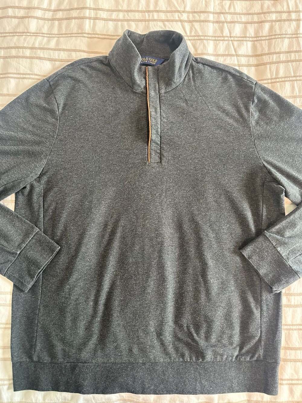 Polo Golf Ralph Lauren Men's Gray Quarter-Zip Pullover Sweater XL